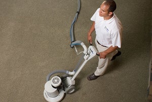Cleaning and maintaining carpeting in medical facilities