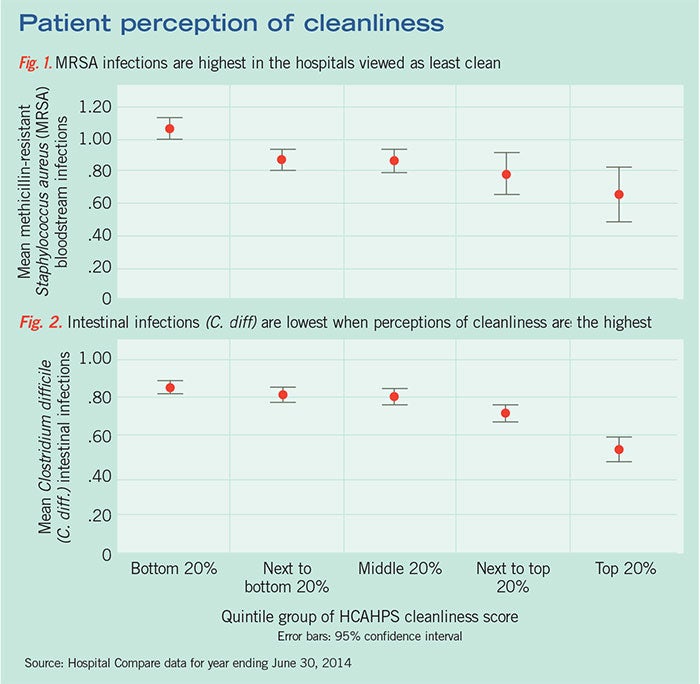 Perception of cleanliness chart