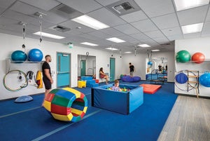 Design of medical plaza supports social development in kids