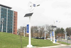 Hospital captures wind, solar power