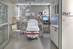 Design distinctions for exam, procedure and operating rooms