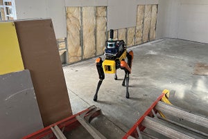Robotic dogs join construction crew for new hospital