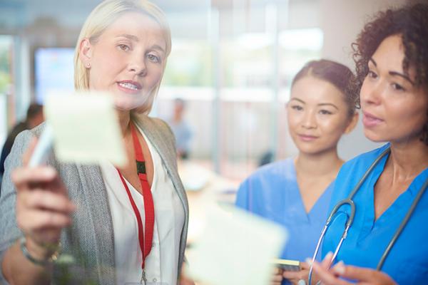 Nurses having meeting