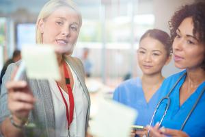 Nurses having meeting